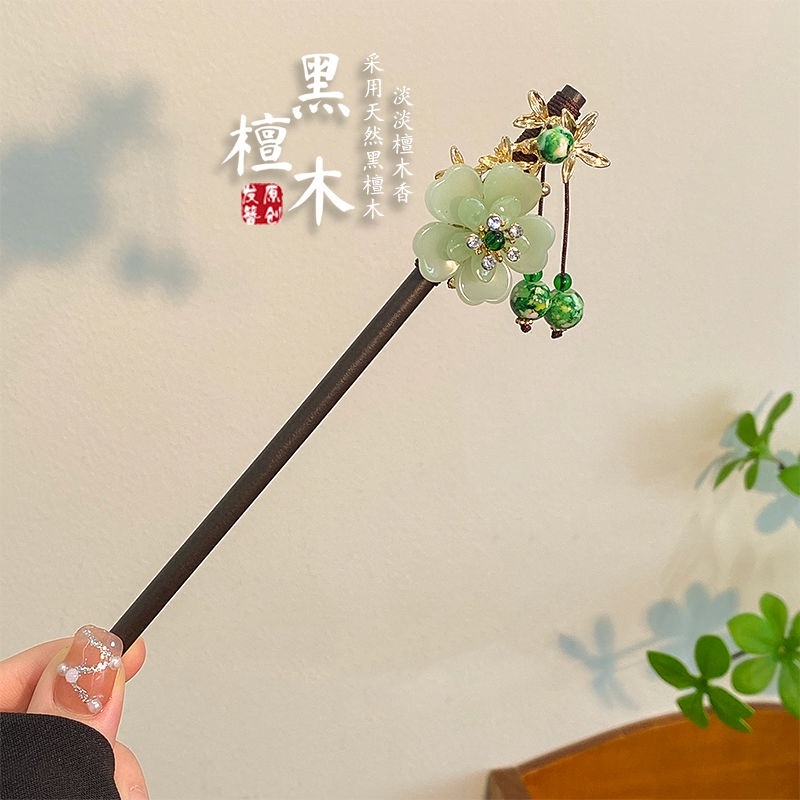 Trâm Cài Tóc Gỗ Thiết Kế Mới Thời Trang Mùa Hè Theo Phong Cách Trung Hoa