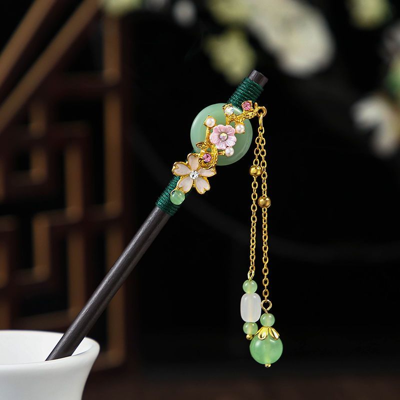 Trâm Cài Tóc Gỗ Thiết Kế Mới Thời Trang Mùa Hè Theo Phong Cách Trung Hoa