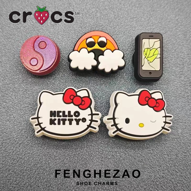 Jibbitz crocs charm Lỗ Giày Hoa crocs jibbitz Hoạt Hình Vui Vẻ Trang Trí Cao Cấp Khóa Giày crocs Phụ