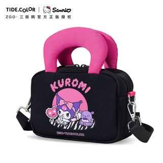 Zgo Sanrio Kuromi Niche Dễ Thương Di Động Túi Đeo Vai Túi Nhỏ Nữ Quế Chó Quà Tặng Sinh Nhật Nữ Kuromi-Đen Hồng 35015L
