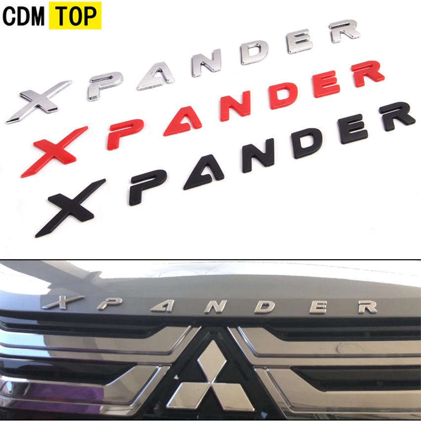 Biểu Tượng Mitsubishi Xpander Logo Bonet Logo Từ Xe 2023 Xpander Dán Đen Đỏ Phụ Kiện