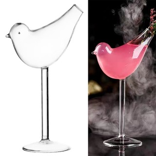 Thủy tinh Cocktail hình chim trong suốt Xuất hiện Cốc thủy tinh trong suốt cho rượu sâm panh Cocktail