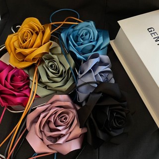 Vòng Cổ choker Dáng Dài Hình Hoa Hồng Ba Chiều Thời Trang Cao Cấp Và Thanh Lịch