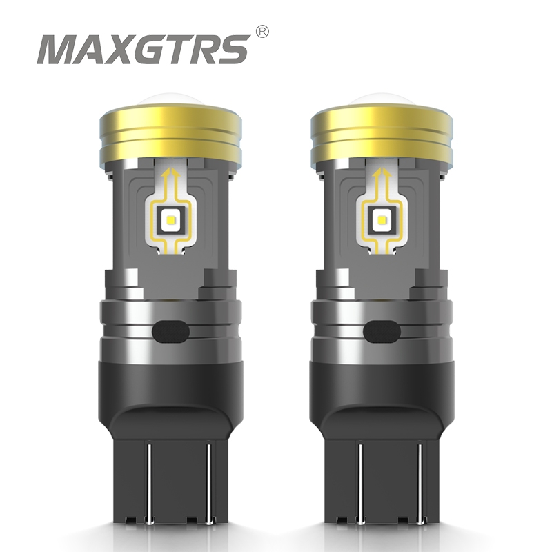 Maxgtrs 2x 1157 P21 / 5W BAY15D Bóng Đèn LED 1156 BA15S 7443 W21 / 5W Đèn Canbus Lái Xe Ô Tô DRL Vị Trí Đỗ Xe Phanh Đuôi Đèn 12V Đỏ Trắng