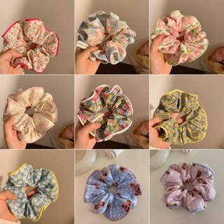 Ahellogirl Váy Lớn Băng Đô Quấn Tóc Pháp Trừu Tượng Sơn Dầu Phong Cách Tóc Dây Cao Su Phụ Kiện Tóc Cho Nữ