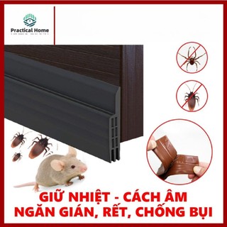 Miếng Chặn Cửa, Ron Chắn Khe Cửa Cách Âm Giữ Nhiệt Trong Phòng, Thanh Dán Chân Cửa Chống Gió Lùa - Dán Mọi Loại Cửa