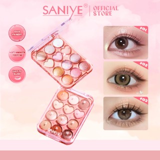  Saniye 12 màu Phấn mắt lấp lánh Matte Love Heart Eyeshadow Palette Mỹ phẩm đa chức năng hàng ngày E1271 