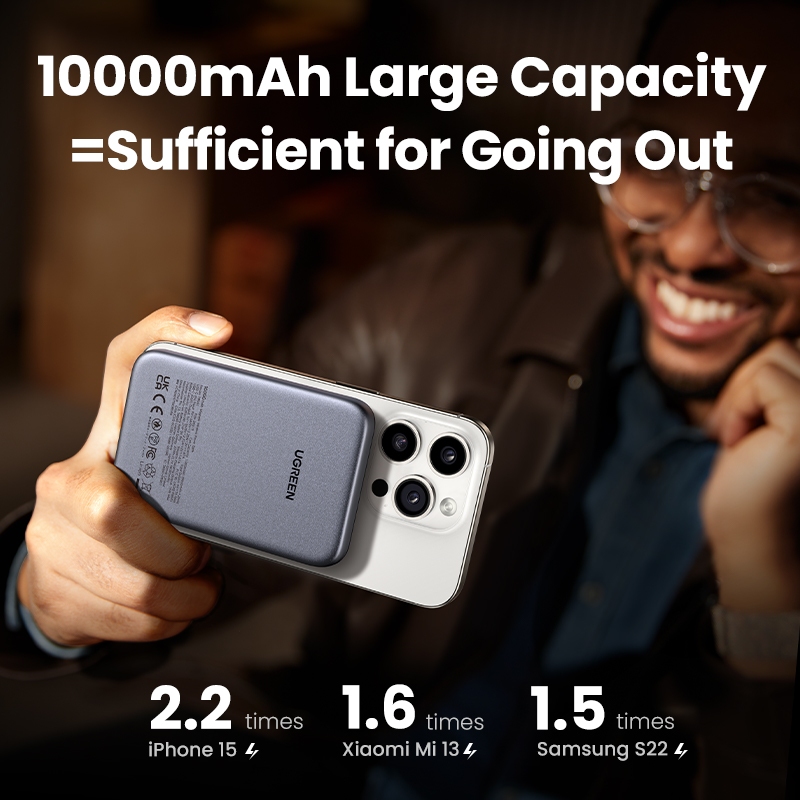 Ugreen Từ Không Dây 10000mAh Powerbank Sạc dự phòng Power Bank 10000mAh phiên bản mới dung tích lớn chất lượng Cho iPhone 12 13 14 15 Pro Mini | BigBuy360 - bigbuy360.vn