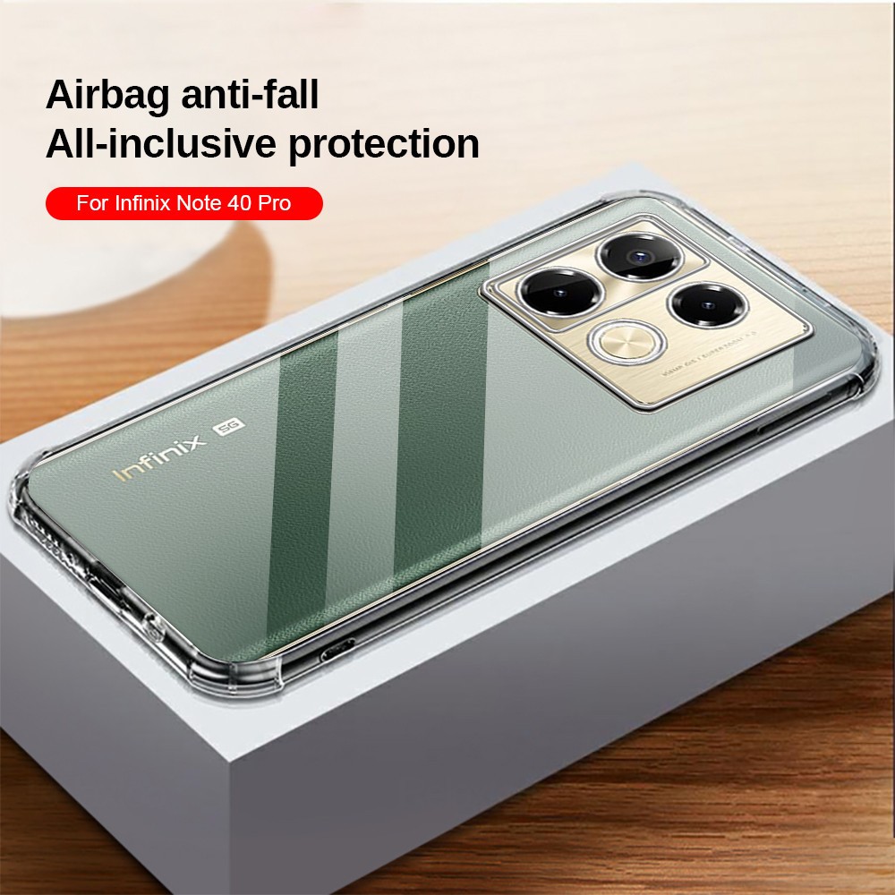 Ốp điện thoại Mềm Trong Suốt Chống Sốc Cho Infinix Note 40 Pro Plus 2024 Ốp điện thoại TPU Mềm Trong