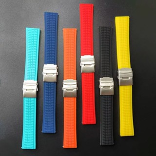 Dây đeo đồng hồ cao su silicon mềm 20mm 22mm 24mm Dây phát hành nhanh Đa năng Nam Nữ Dây đeo cổ tay cho Vòng đeo tay Seiko