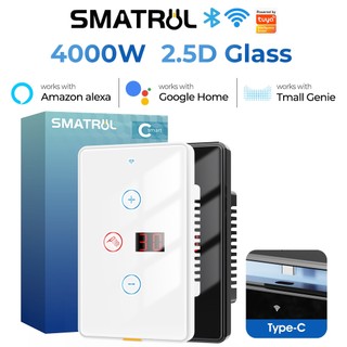 Máy điều hòa nhiệt độ nước SMATRUL US 40A/20A WiFi 4400W điều khiển qua ứng dụng điện tử hẹn giờ Google Home Alexa