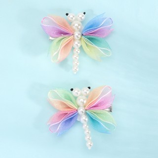 2 Cái / bộ Nhiều Màu Sắc Chuồn Chuồn Tóc Bộ Kẹp Tóc Cho Trẻ Em Phụ Kiện Tóc Bộ Kẹp Tóc Cho Tóc Trẻ Em Mặc Bé Gái Thời Trang