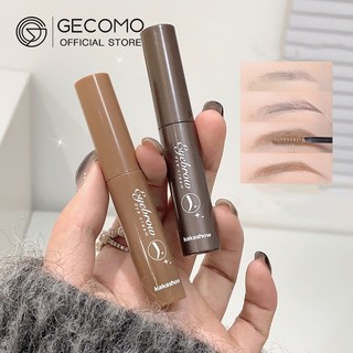Mascara lông mày lâu trôi GECOMO, Trang điểm nhuộm lông mày nhanh khô không thấm nước