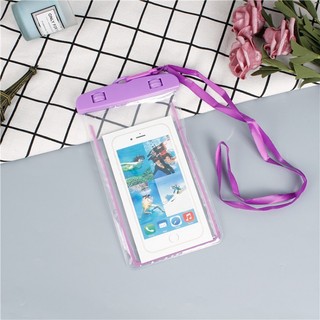Đêm Phát Sáng Điện Thoại Túi Chống Thấm Nước Trong Suốt Chống Mưa Bơi Treo Cổ Niêm Phong Túi Bảo Vệ Có Thể Chạm Vào Dưới Nước Vỏ Điện Thoại