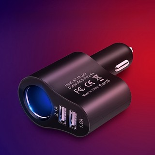 Củ sạc nhanh trên xe hơn SUV 12V / 24V + 2 cổng USB 2.1A