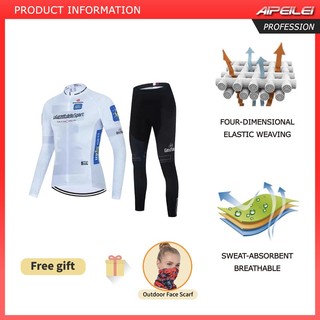 Áo đi xe đạp AIPEILEI Áo đi xe đạp nam thể thao dài tay thoáng khí Bộ đồ xe đạp đội khô nhanh Bộ đồ Jersey