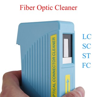 1 cái sc st fc lc mu fiber optic cleaner wiping cleaning box 2.5mm lc mu 1.25mm sc / st / fc cleaner tool cassette 500 + cleaning times