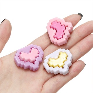 St. kunkka 1-5 Chiếc Acrylic Hình Trái Tim Hạt Sáng Tạo Ngẫu Nhiên Phù Hợp Cho Đính Hạt Vòng Tay Vòng Cổ Sản Xuất