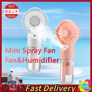 Quạt phun Mini Hailicare có bình nước 20ml Quạt cầm tay để bàn Quạt phun Nano Quạt phun sương Mini cầm tay có thể sạc lại