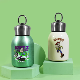 Disney 300ml Woody / Buzz Light year Mini Di Động Mang Vòng Giữ Nhiệt Chân Không Cốc Sữa