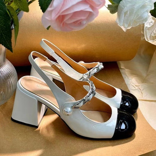Giày cao gót Mary Jane cổ điển, dép cao gót giày cao gót platform