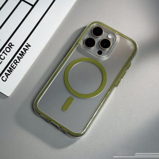 【Better protection/Transparent acrylic hard case/Green】Ốp lưng compatible for iPhone 13 14 15 pro max case