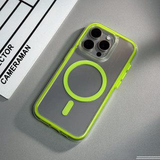 【Better protection/Transparent acrylic hard case/Green】Ốp lưng compatible for iPhone 13 14 15 pro max case
