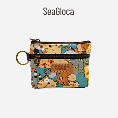 Seagloca Mới In Nhiều Lớp Hoạt Hình Chống Thấm Nước Ví Đựng Tiền Xu Ví Nữ 1803
