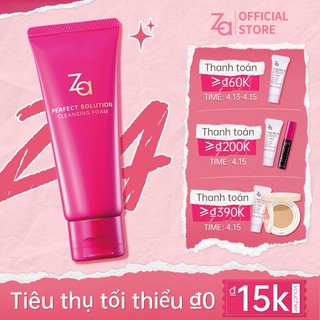 Sữa rửa mặt tạo bọt ZA giải pháp hoàn hảo làm sạch sâu se khít lỗ chân lông dưỡng ẩm chăm sóc làn da 100g