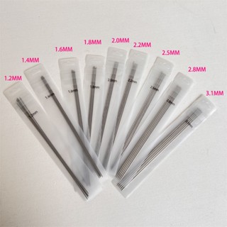 1.2mm-3.1mm Thanh thép không gỉ Kim siêu mịn Quần áo trẻ em Cần hai cánh Búp bê kim ob11 Tất búp bê Áo len siêu mịn Kim 24,5cm Dệt kim dài Quần áo trẻ em Dụng cụ