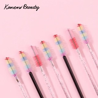  Bộ 50 Màu Lông Mi Lash Mascara Cây Đũa Phép Uốn Mi Giả Lông Mi Nối Dài Dụng Cụ Uốn Cong Lông Mày Bàn Chải Lược 