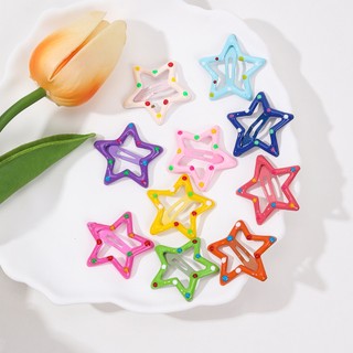 10 Cái / bộ Nhiều Màu Pentagram Tóc Bộ Cho Trẻ Em Bé Gái Kẹp Tóc Cho Người Phụ Nữ Thời Trang Kẹp Tóc Bộ Phụ Kiện Tóc Kẹp Tóc Cho Tóc