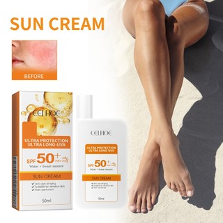 Eelhoe Kem chống nắng body Da Mặt & Toàn Thân Làm Trắng Kem Chống Lão Hóa Kiểm Soát Dầu Dưỡng Ẩm Da Mặt Chống Tia UV Kem chống nắng body SPF 50 + 50ml