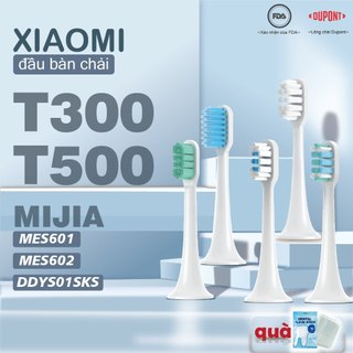Đầu Bàn Chải Đánh Răng Cho XiaoMi T300 T500 Mijia Mi Bàn Chải Đánh Răng Điện Sonic Mềm Đổ Răng XiaoMi Đầu Bàn Chải Thay Thế