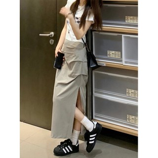 Chân Váy Lưng Cao Màu Trơn Dáng Ôm Xẻ Tà Thời Trang Quyến Rũ Cho Nữ