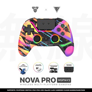 Bộ điều khiển chơi game FANTECH NOVA PRO WGP14V2 Gậy hiệu ứng Hall chống khô và tay cầm chơi game không dây Tirgger có thể chuyển đổi lực cho PS4
