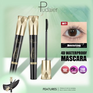 Pudaier Maskara 4D Đen Chống Thấm Nước Lâu Dài Lông Mi Uốn Trang Điểm Mắt Maskara