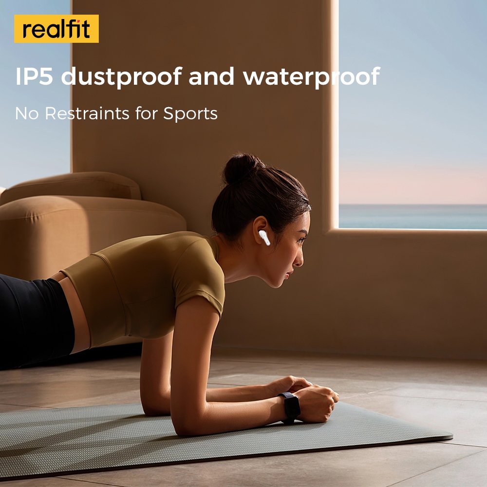 Tai Nghe Bluetooth Realfit F3 Tai Nghe Thể Thao Khử Tiếng Ồn -38db 360° Âm Thanh Không Gian Bass Tốt | BigBuy360 - bigbuy360.vn