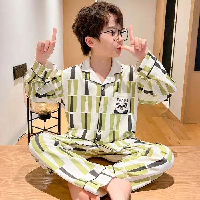 Bộ Đồ Ngủ Tay Dài Bằng Lụa Mỏng In Họa Tiết Hoạt Hình Dễ Thương Kích Thước 90-170cm Thời Trang Cho Nam Và Nữ