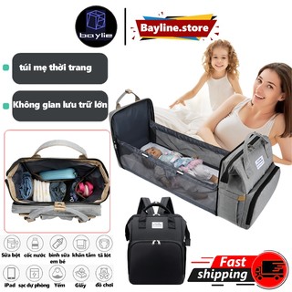 Nôi ngủ gấp gọn cho bé, Nôi ngủ gấp gọn cho bé, Balo bỉm sữa đa năng tích hợp nôi cho bé, Nôi gấp gọn đa năng, Nôi di động, giữ nhiệt, chống bụi, chống thấm nước