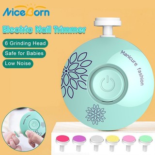 Niceborn 6 Trong 1 Tông Đơ Cắt Móng Tay Điện Máy Đánh Bóng Móng Tay Cho Bé Bộ Dụng Cụ Chăm Sóc Móng Tay Cho Bé Cắt Móng Tay Bộ Làm Móng Tay Cho Trẻ Em Sơ Sinh Trẻ Em Người Lớn