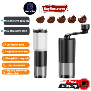 Máy xay hạt khô, xay bột, gia vị cà phê đa năng,Máy xay cafe cầm tay/máy pha cà phê điện Cối xay cà phê cầm tay Máy xay cà phê Máy xay tay cafe Coffee Grinder