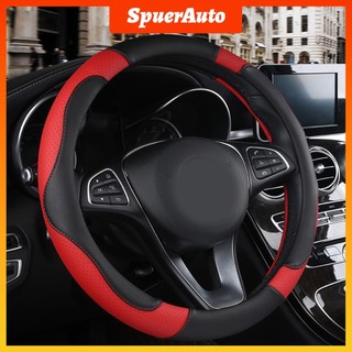 Superauto vỏ bọc vô lăng xe hơi bằng da 38cm bọc vô lăng xe ô tô phụ kiện ô tô