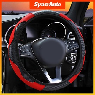 SuperAuto Bao Da Bọc Vô Lăng Xe Ô Tô Cỡ 37-38CM Bọc Vô Lăng Xe Hơi Phụ KiệN Trang Trí Ô Tô