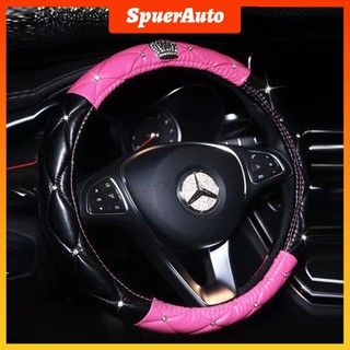 SuperAuto Bao Da Bọc Vô Lăng Xe Ô Tô 38CM Phụ KiệN Trang Trí Ô Tô