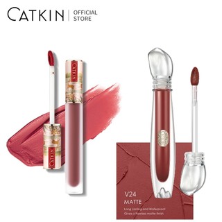 Son kem CATKIN tông màu lì lâu trôi thiết kế thời trang Son Kem tông màu hổ phách chống dính lâu trôi 1.8g