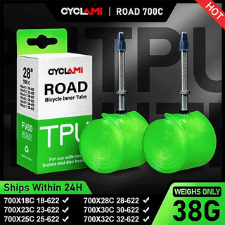 Cyclami 26 grams siêu nhẹ xe đạp bên trong ống 700c 18 25 28c đường xe đạp lốp chất liệu tpu van pháp siêu nhẹ đi xe đạp