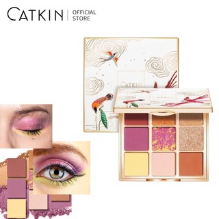 Bảng phấn mắt Catkin 9 màu sắc tông lì và ánh nhũ kết hợp thời trang sành điệu cho nữ 13.5g