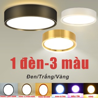 CANMEIJIA LED Đèn âm trần 3 màu trong một Đèn Led Downlight 3w 5w 10w 15w 25w 220V Đèn Led Gắn Trần đèn led trang trí chiếu sáng đèn led ốp trần