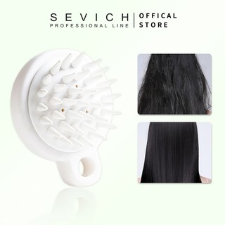 Bàn chải gội đầu SEVICH bằng silicon mềm bảo vệ tóc thư giãn da đầu